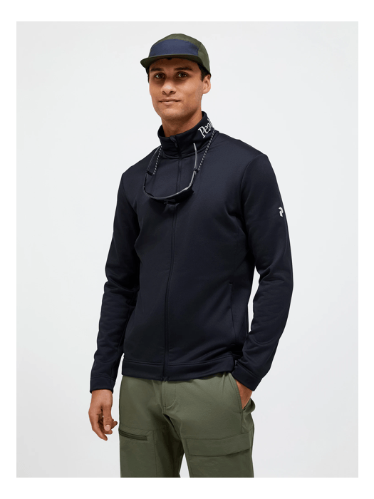 Men Rider Tech Zip Jacket Black model Men Rider Tech Zip Jacket Black model