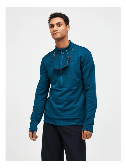 Men Trail Grid Fleece Half Zip Infinity Teel model