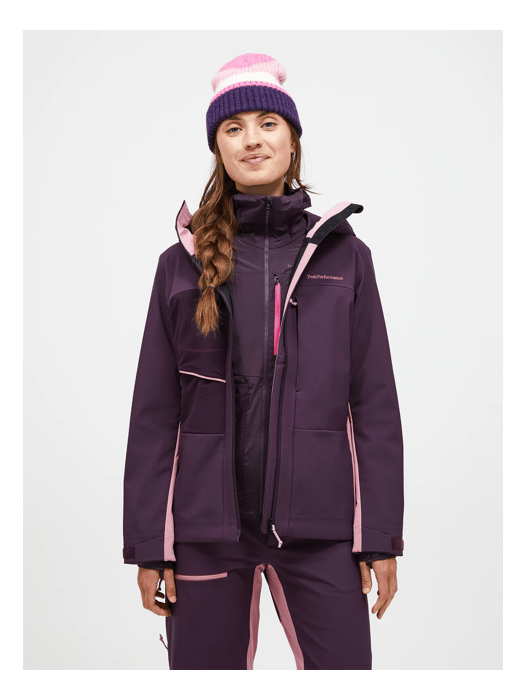 Women Ascent Softshell Jacket Mystic Purple
