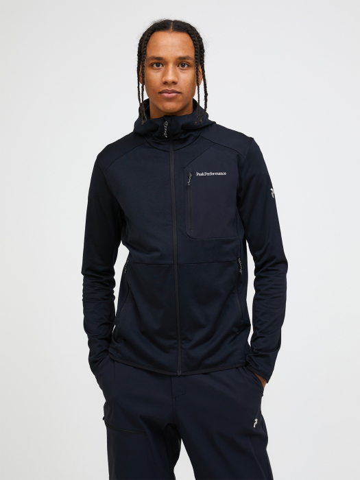 Utility Light Zip Hood Men Black Utility Light Zip Hood Men Black