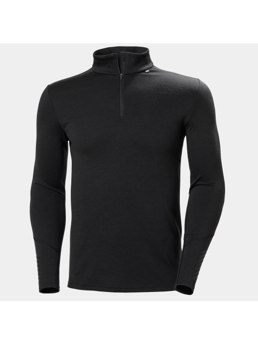 Helly Hansen Men Lifa Merino Midweight 1/2 Zip Black Helly Hansen Men Lifa Merino Midweight 1/2 Zip Black